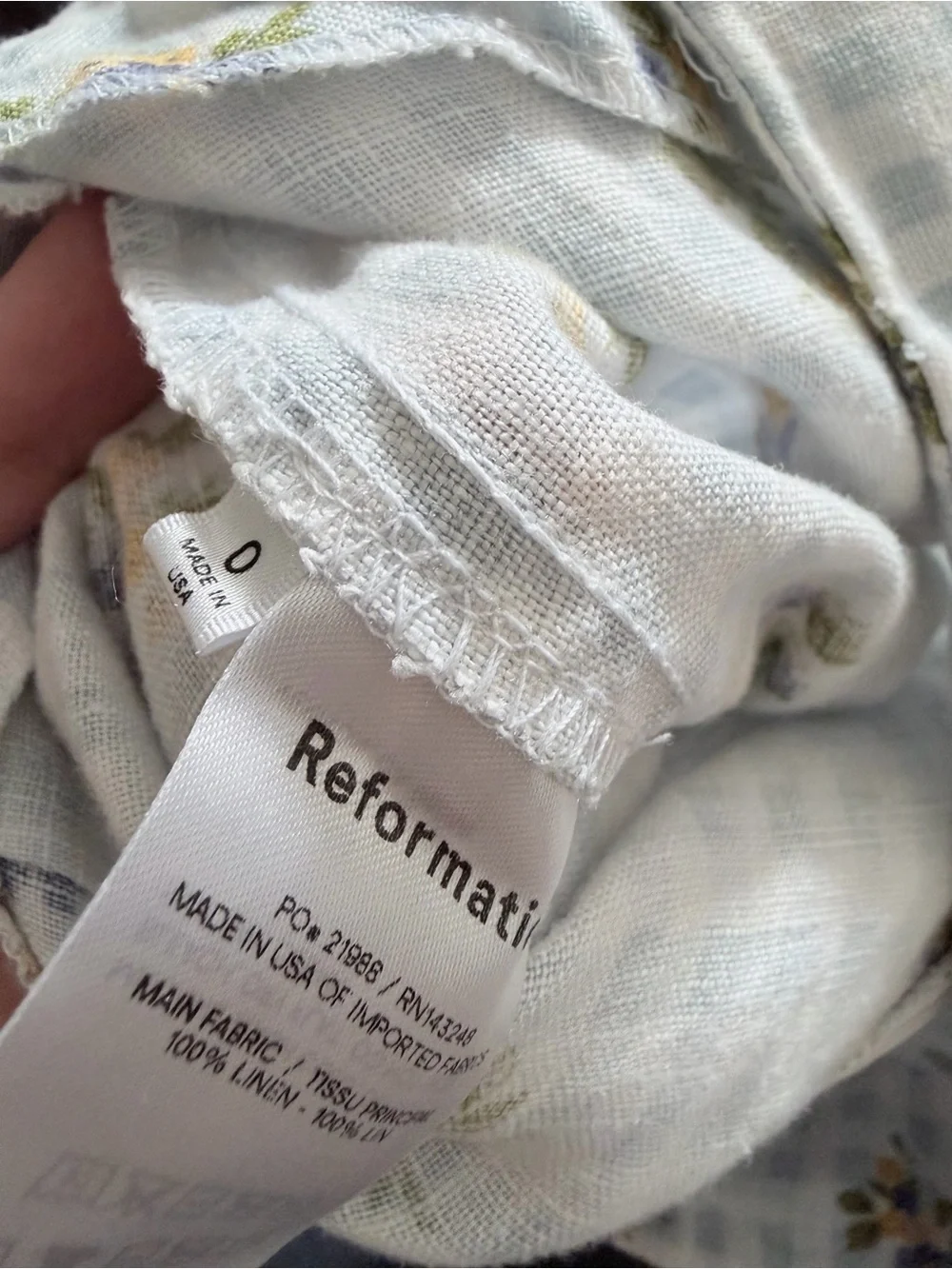 Reformation linen trousers